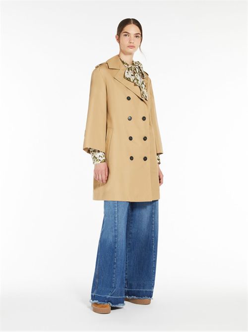 Trench doppiopetto in gabardina idrorepellente WEEK END Max Mara | ELODIA2515021031600009